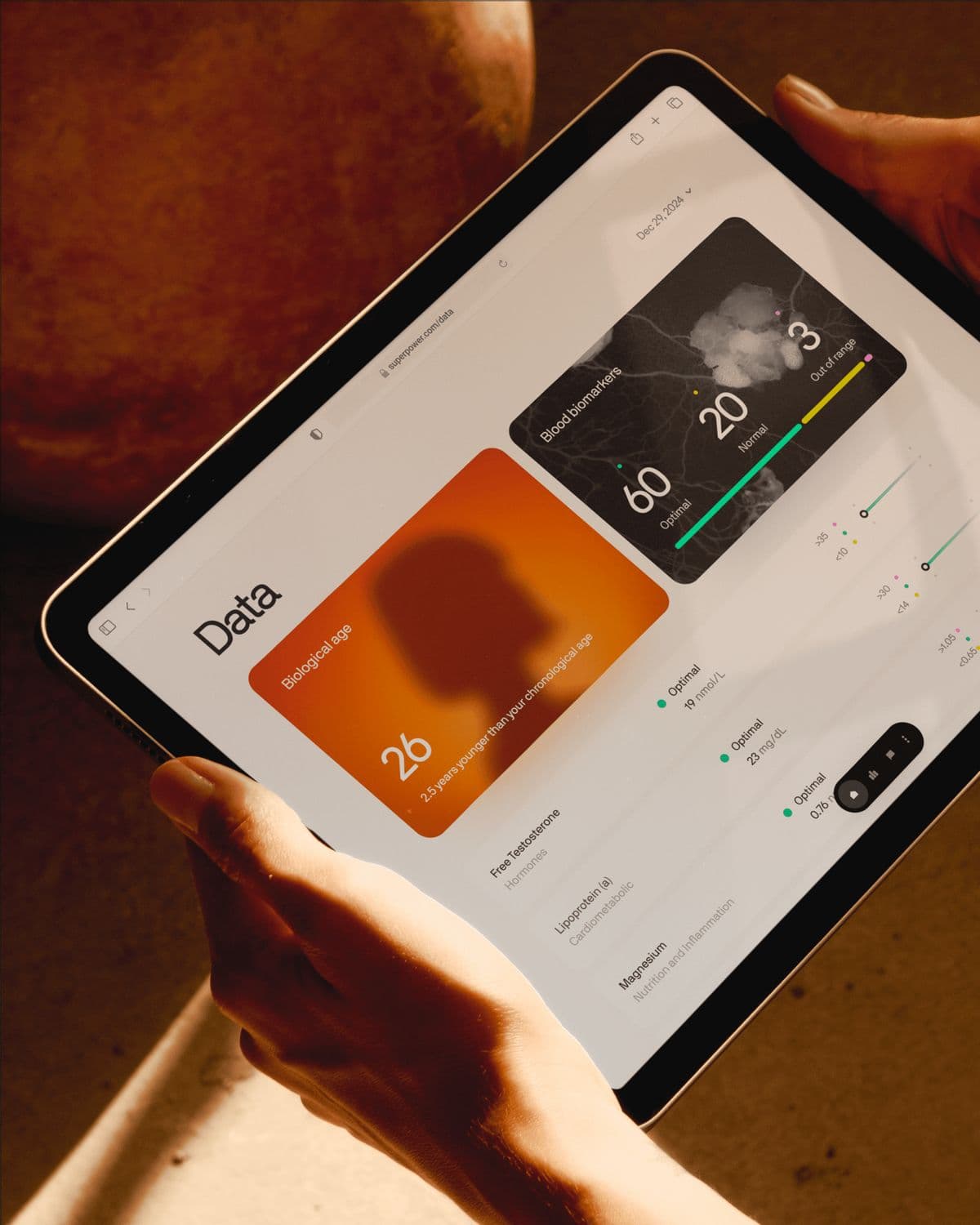 A campaign dashboard reviewed on an iPad